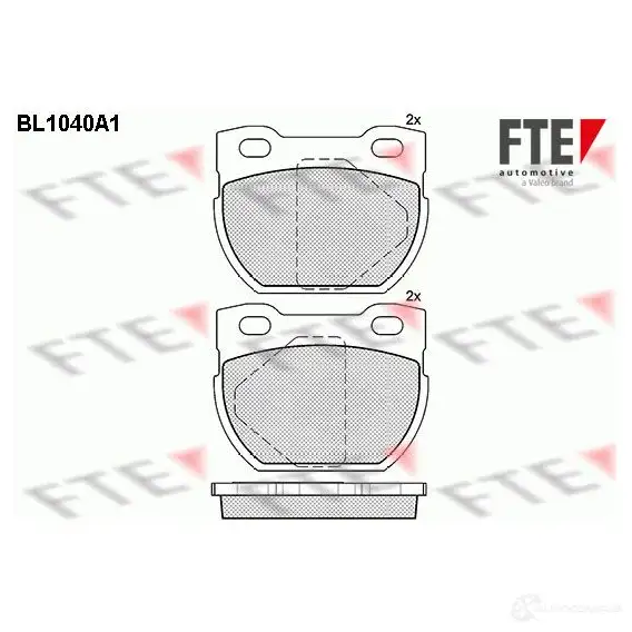 Тормозные колодки дисковые, комплект FTE 604089 LSJEQL 2 3471 BL1040A1