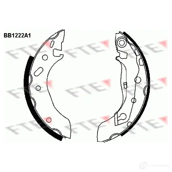 Тормозные колодки FTE BB1222A1 4028569318530 603867 7T 0PLUY