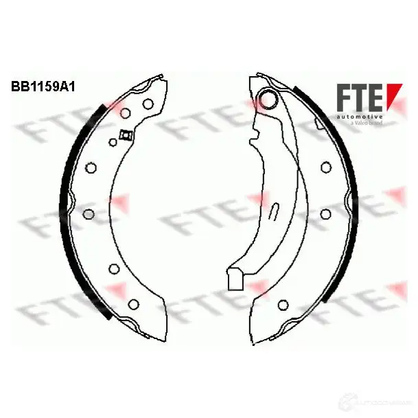 Тормозные колодки FTE 603841 BB1159A1 4 TZKR7 4028569283197