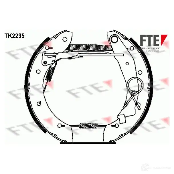 Тормозные колодки FTE 4028569326726 616207 LCC MF TK2235 изображение 0