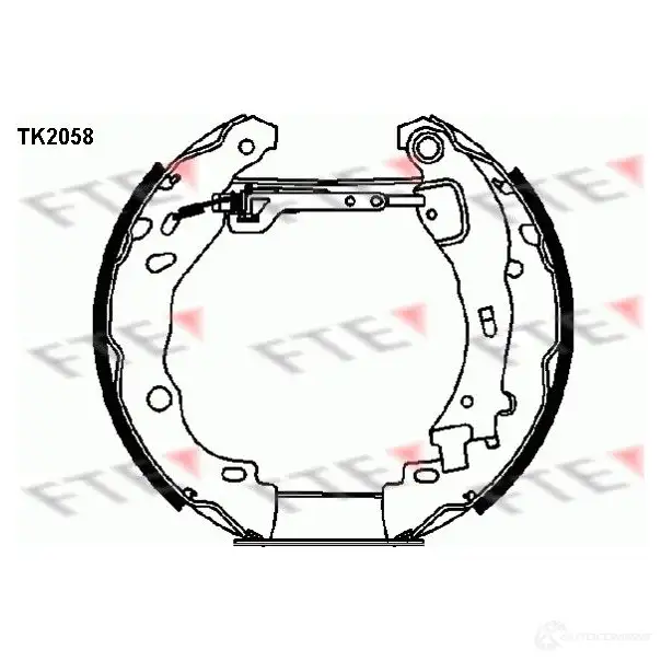 Тормозные колодки FTE TK2058 616179 JFS2 PTZ 4028569474953