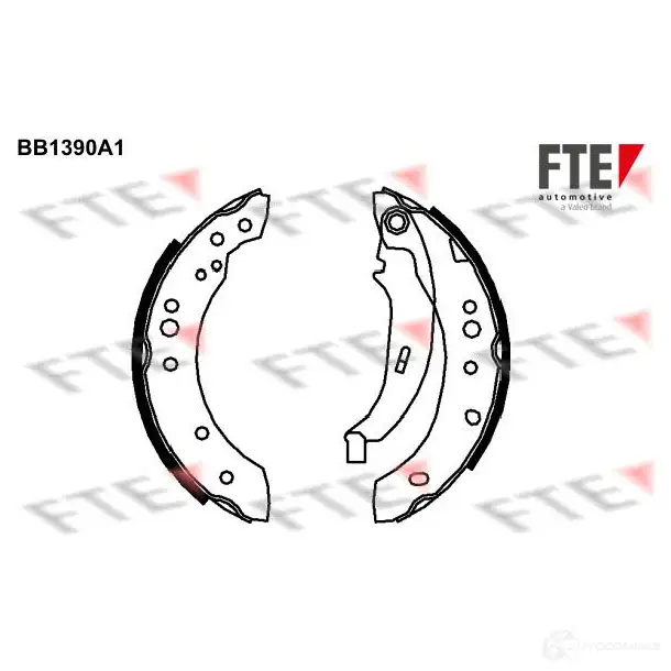 Тормозные колодки FTE JX 4XB0 4028569724140 BB1390A1 603984