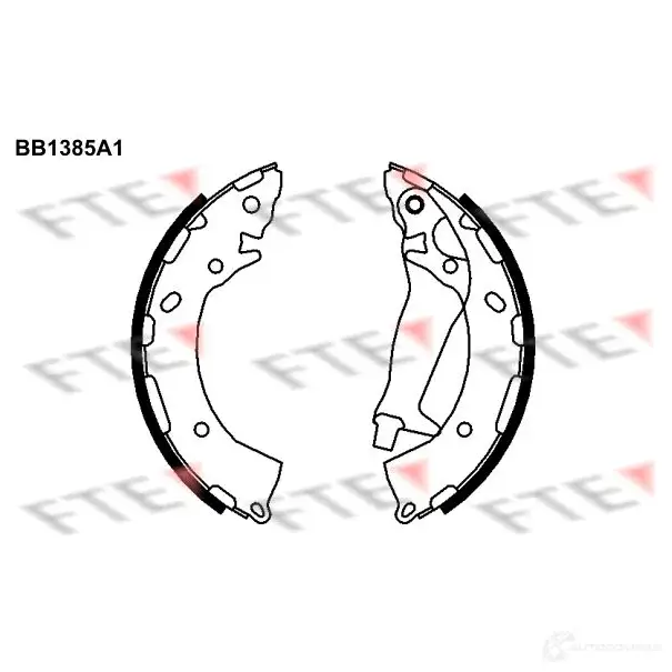 Тормозные колодки FTE BB1385A1 ZN 08O 603980 4028569673844 изображение 0