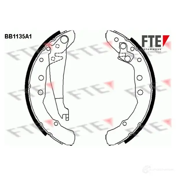 Тормозные колодки FTE 603831 4028569282954 BB1135A1 RA9D 9