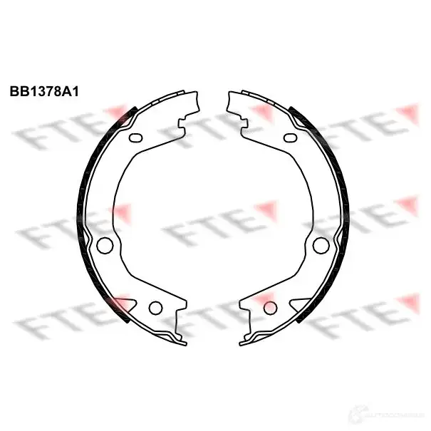 Барабанные колодки FTE 603973 4028569673585 NTS KS0 BB1378A1 изображение 0