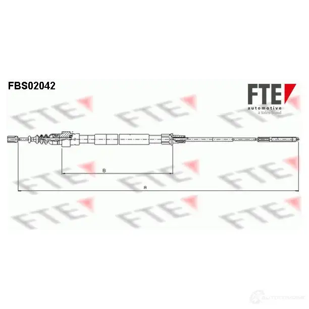 Трос ручника FTE FBS02042 R P62S 4028569000435 608961
