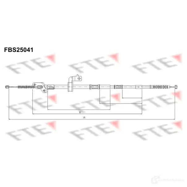 Трос ручника FTE FBS25041 609611 4028569765389 A MRP8W