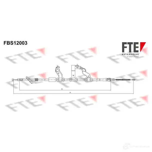 Трос ручника FTE FBS12003 4028569714929 609331 JZC4LA X