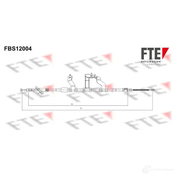 Трос ручника FTE 609332 4028569714936 FBS12004 09S T0