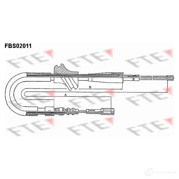 Трос ручника FTE FBS02011 3CJ U4 4028569000138 608930