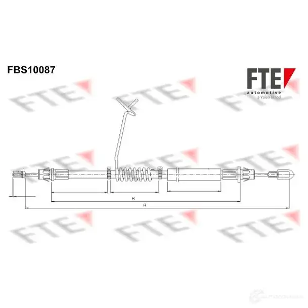 Трос ручника FTE 609327 4028569765105 FCF4 0S FBS10087 изображение 0