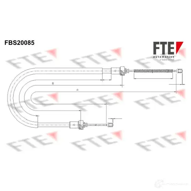 Трос ручника FTE EGW6 5 4028569765297 FBS20085 609571 изображение 0