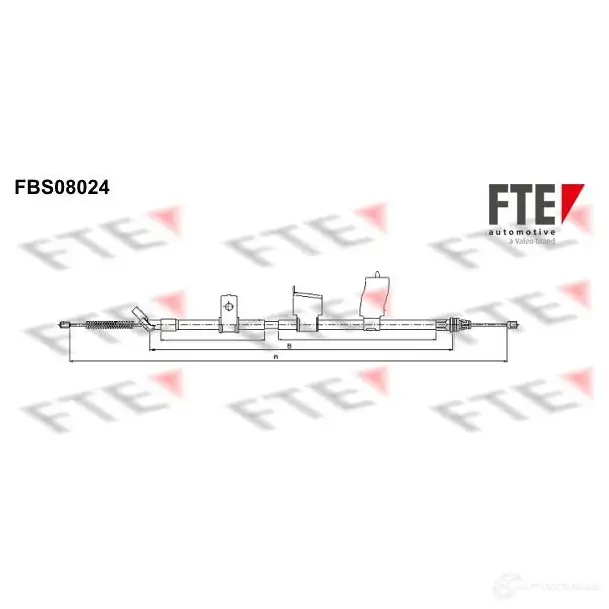 Трос ручника FTE 4028569714967 609167 HMH WIE FBS08024