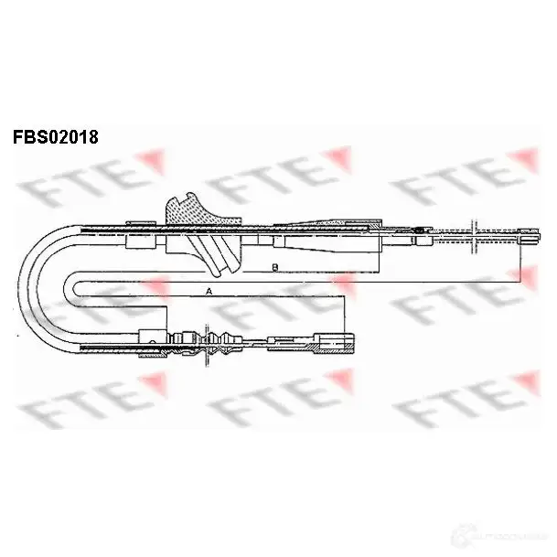 Трос ручника FTE FBS02018 608941 4028569000190 XRRK Q