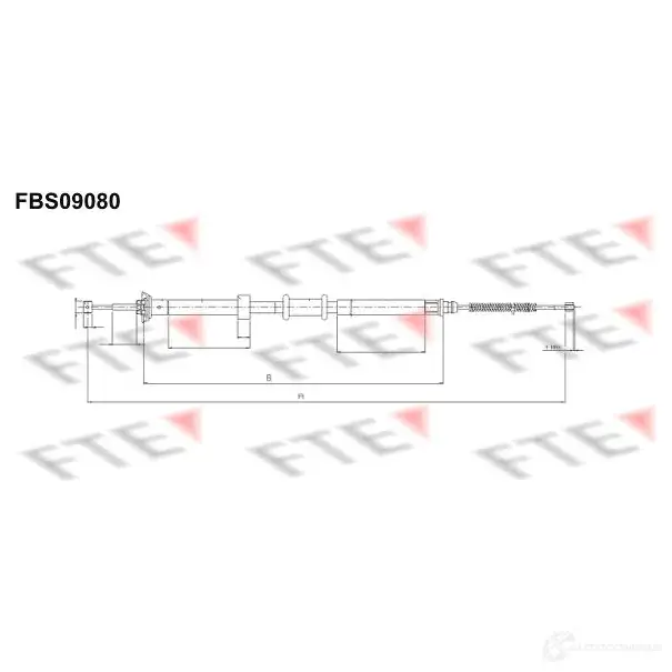 Трос ручника FTE FBS09080 609248 4028569714998 ARB 61