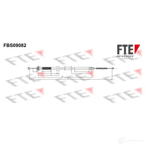 Трос ручника FTE FBS09082 J3X VY 609250 4028569715018