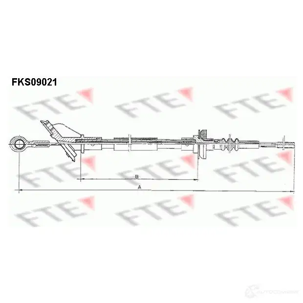 Трос сцепления FTE 4028569480169 8 L2FUQ0 609681 fks09021