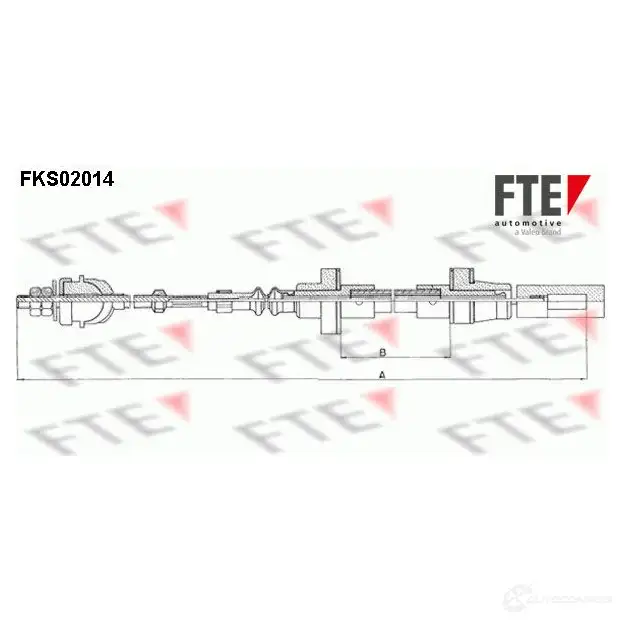 Трос сцепления FTE 609640 N4 WP9Y fks02014 4028569002774 изображение 0