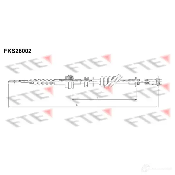 Трос сцепления FTE 609759 fks28002 5KJNUB O 4028569715315