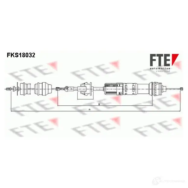 Трос сцепления FTE 4028569464862 L 2YZI 609728 fks18032 изображение 0