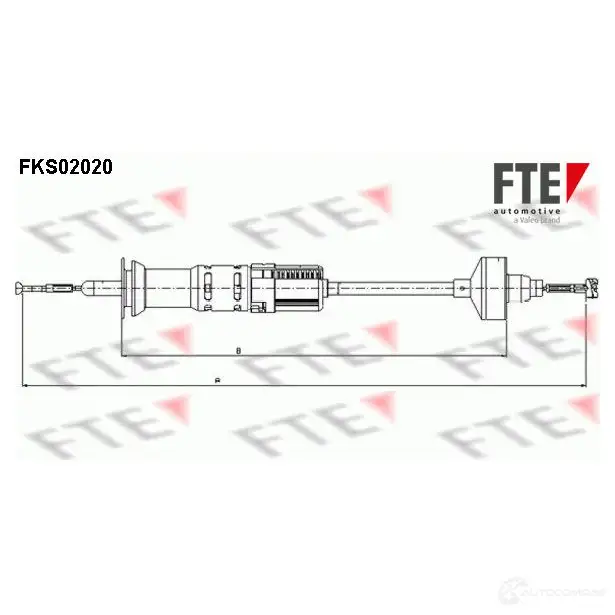 Трос сцепления FTE 609646 33M YJ 4028569002835 fks02020 изображение 0