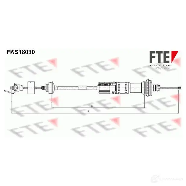 Трос сцепления FTE 4028569464848 BW AYJMQ 609726 fks18030 изображение 0