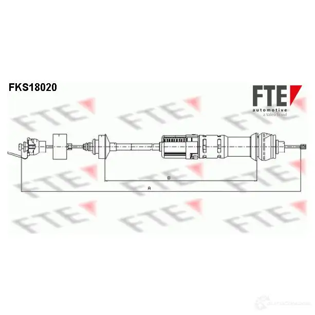 Трос сцепления FTE fks18020 S2 KZN 609716 4028569457949