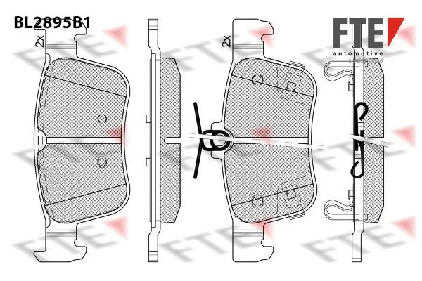 Тормозные колодки дисковые, комплект FTE 7N 10F BL2895B1 1439895877 изображение 0