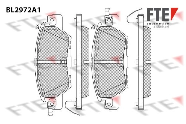 Тормозные колодки дисковые, комплект FTE 1439895959 NL S5E BL2972A1