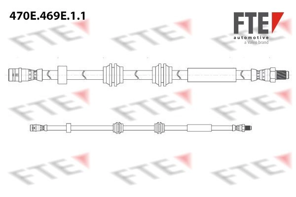 Тормозной шланг FTE 470E.469E.1.1 1440289340 YSIR O0R изображение 0