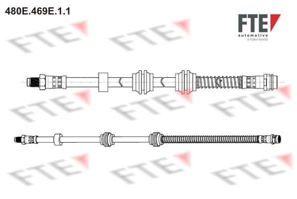 Тормозной шланг FTE D 5XV4U 480E.469E.1.1 1440289344