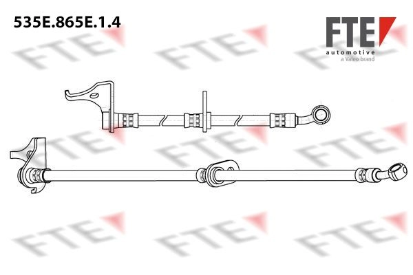 Тормозной шланг FTE 6B W9U7 1440289356 535E.865E.1.4 изображение 0