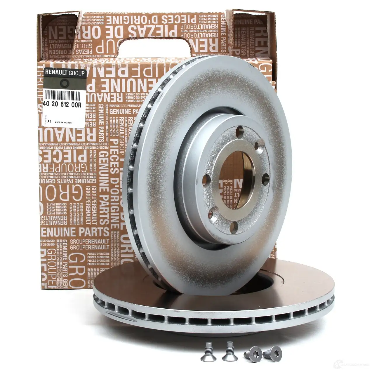 Оригинальный передний Тормозной диск CAPTUR CLIO + KANGOO ZOE RENAULT 9PEE G3 402061200R 21665418 изображение 0