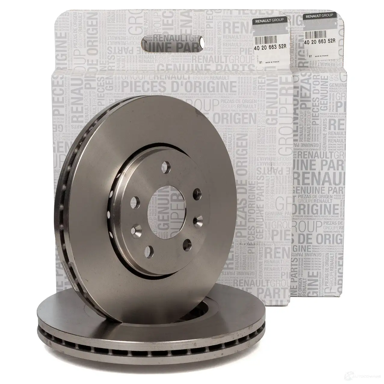Оригинальный передний Тормозной диск Trafic 3 1,6 dCi 90-145 л.с. RENAULT 21667564 402066352R MU6 03H изображение 0
