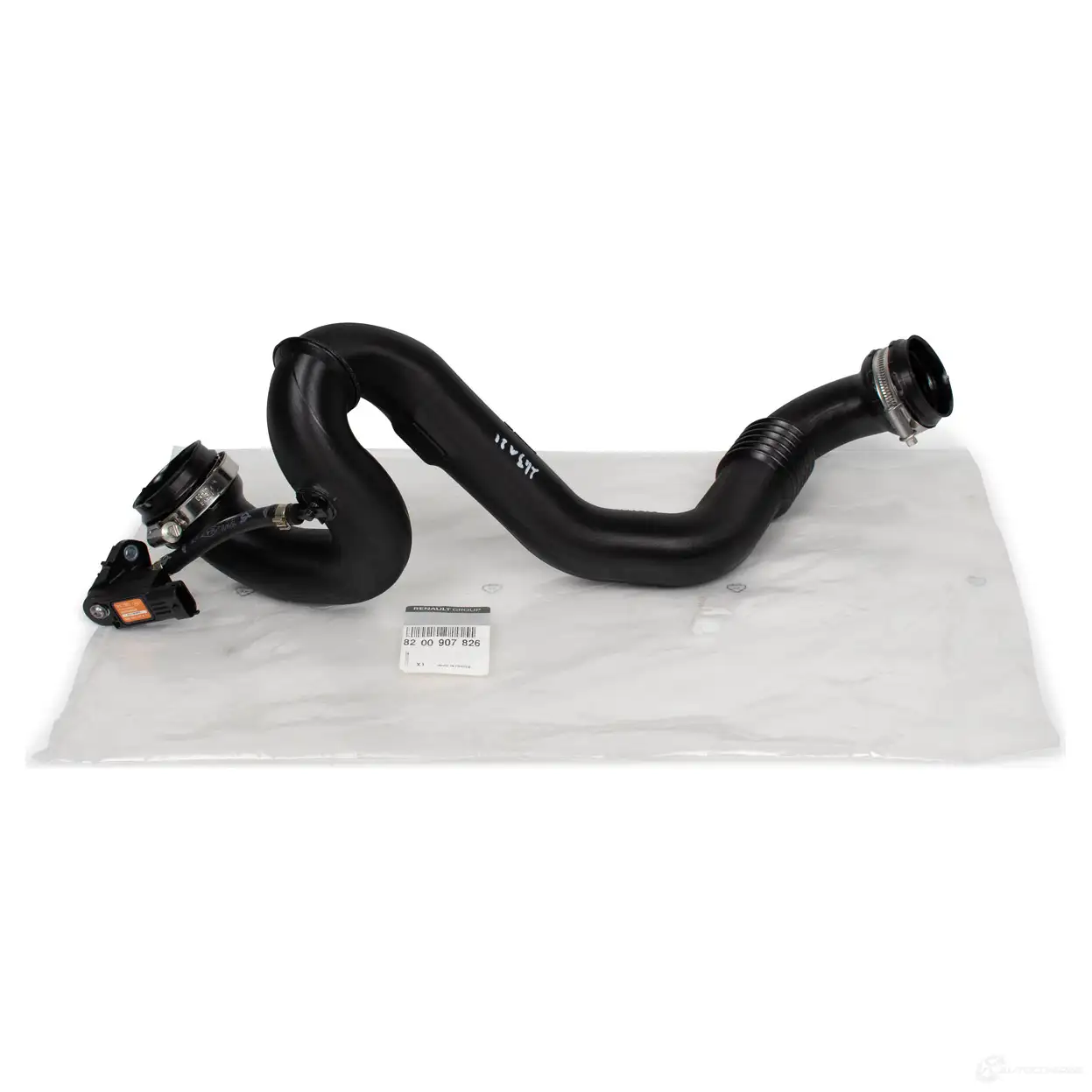 Оригинальный патрубок интеркулера Espace 4 Laguna 2 Vel Satis 2,0 dCi RENAULT 1438177179 8200907826 7 J7QBN - Изображение 1