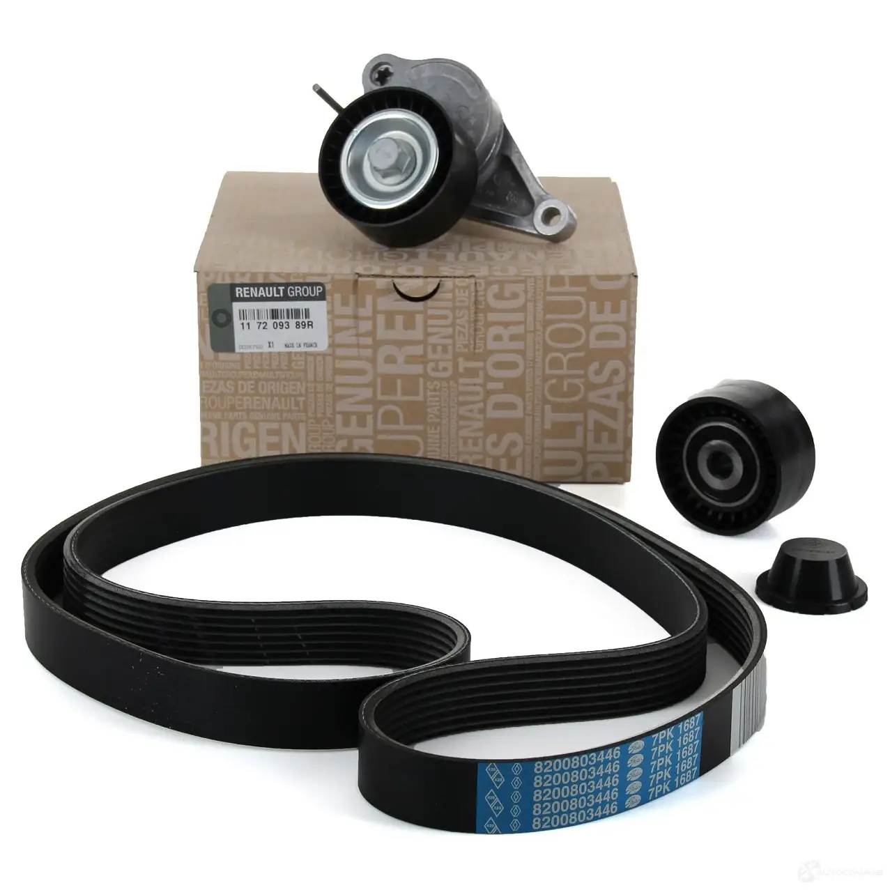 Комплект приводного ремня RENAULT 11 72 093 89R 23136904 4MN D8TX - Изображение 1