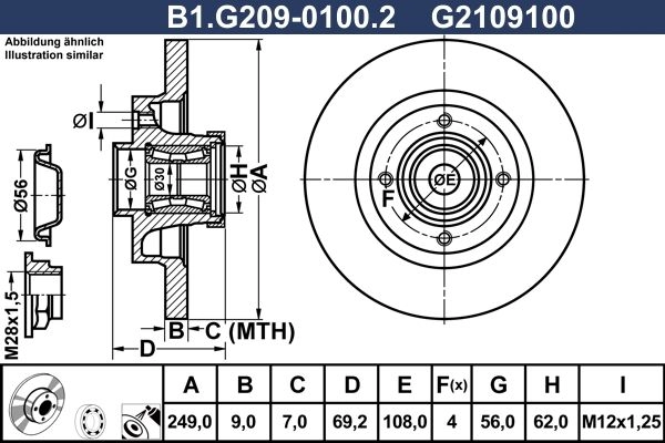 Тормозной диск GALFER OM LFP B1.G209-0100.2 1440635949 изображение 0