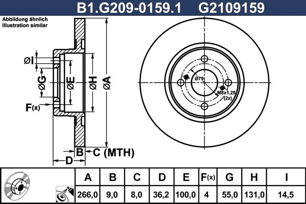 Тормозной диск GALFER 1440635957 WSSEI 65 B1.G209-0159.1 изображение 0