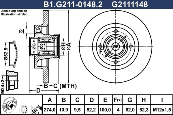 Тормозной диск GALFER 1440636012 B1.G211-0148.2 0IH5 GR изображение 0