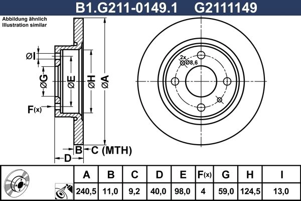 Тормозной диск GALFER B1.G211-0149.1 1440636013 TIXJR O изображение 0