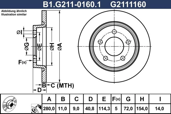 Тормозной диск GALFER LD 3HF0 B1.G211-0160.1 1440636014 изображение 0
