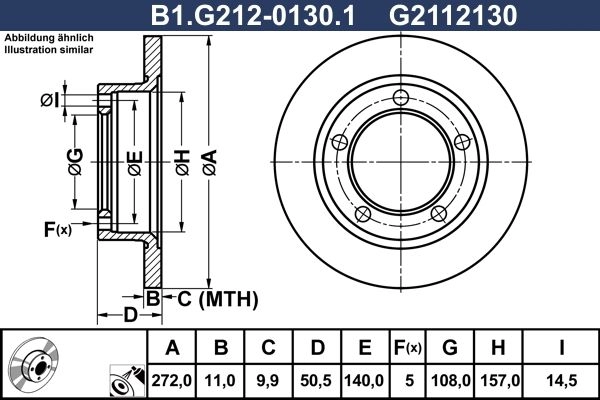 Тормозной диск GALFER 1440636022 35 DYI B1.G212-0130.1 изображение 0