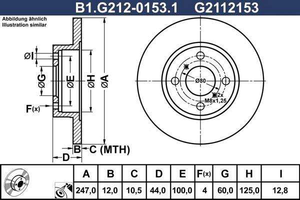 Тормозной диск GALFER 1440636026 B1.G212-0153.1 7X WYO изображение 0