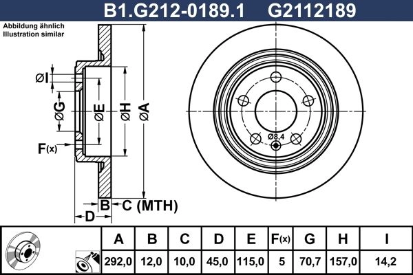 Тормозной диск GALFER DJP X1 B1.G212-0189.1 1440636036 изображение 0