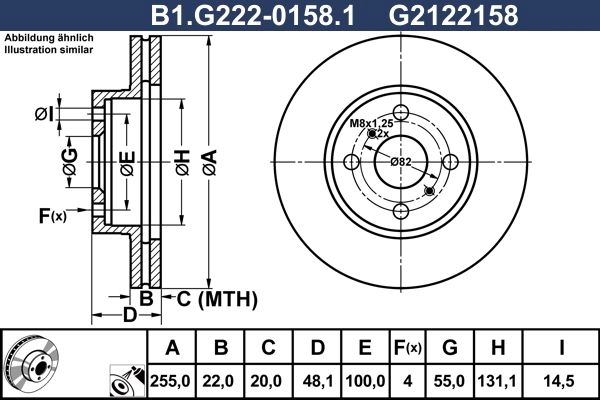 Тормозной диск GALFER B1.G222-0158.1 E A36D 1440636087 изображение 0