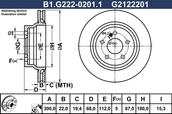Тормозной диск GALFER 1440636091 B1.G222-0201.1 Y75 JF