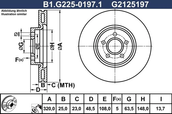 Тормозной диск GALFER 1440636155 OLN LD7L B1.G225-0197.1 изображение 0