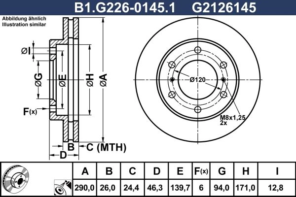 Тормозной диск GALFER MS9LA DN B1.G226-0145.1 1440636174 изображение 0