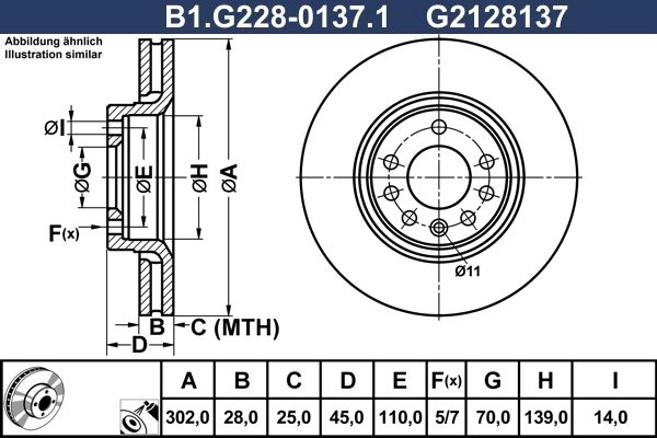 Тормозной диск GALFER B1.G228-0137.1 1440636194 S RJHPAS изображение 0