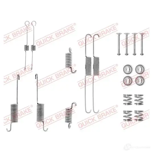 Ремкомплект тормозных накладок QUICK BRAKE 1437697385 1050615 3 H6J9LG